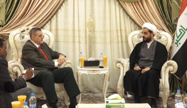 بالصورة :ماذا جرى خلال لقاء الخزعلي وكوبيج بالنجف الاشرف