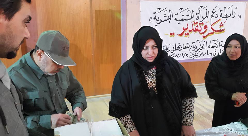 كربلاء:مؤسسة الاخاء الخيرية تنفق اكثر من مليون دولار على شريحتي الايتام والمتعففين خلال عام 2016(مصور)