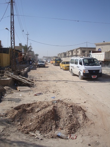 تقرير مصور عن معاناة  منطقة سيف سعد في كربلاء