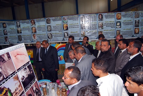 معرض متنوع يقيمه مركز رعاية الشباب التابع للعتبة الحسينية في المعهد التقني بالشطرة