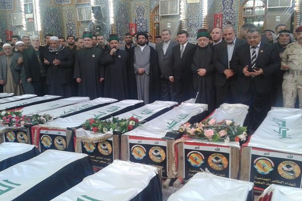 كربلاء تشييع رفاة /50/ شخصا من ضحايا نظام صدام حسين