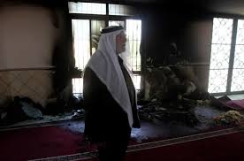 اسرائليون يحرقون مسجد الجبعة في بيت لحم