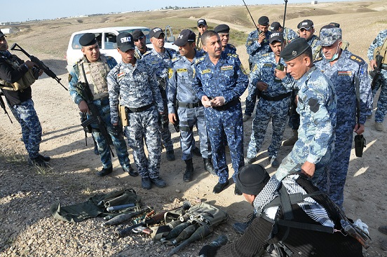 الشرطة الاتحادية تهاجم داعش في مكحول وتصده في غرب بيجي.