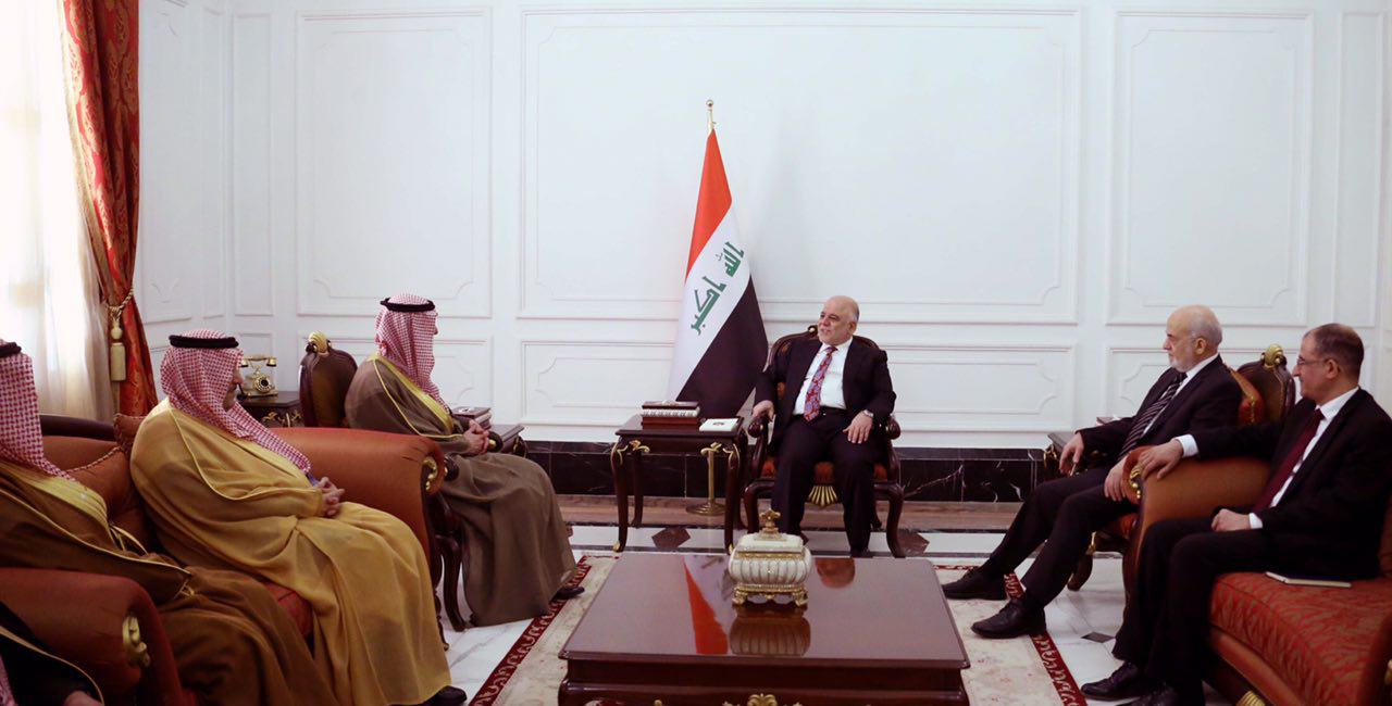 بالصور: الجبير يبحث مع العبادي تعزيز العلاقات الثنائية لمحاربة تنظيم داعش