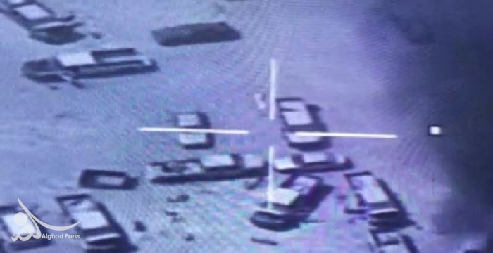 طيران الجيش يدمر"كتيبة الدروع" لداعش وسط الموصل
