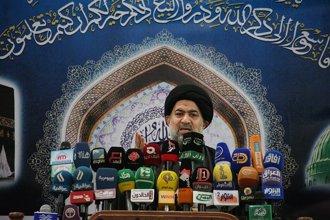 ممثل المرجع السيستاني من كربلاء:انتخبوا القائمة الصالحة التي تمتلك رؤية لادارة البلد والمرشحين الحريصين على مصلحة العراق