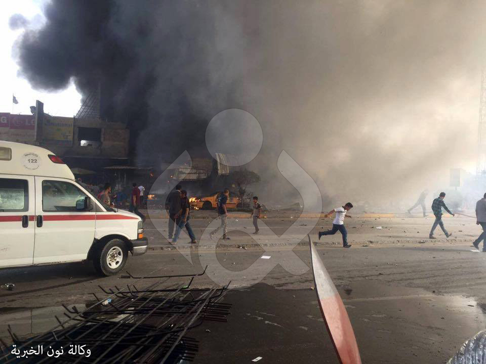 بالفيديو: استشهاد وجرح 25 في حصيلة أولية لانفجار بغداد الجديدة