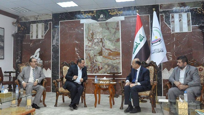 مدير استثمار الوقف الشيعي يلتقي محافظ البصرة ورئيس استثمارها لبحث آفاق التنمية والاستثمار
