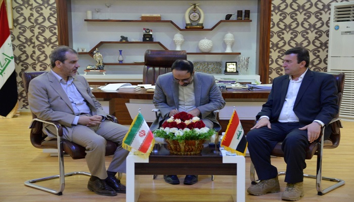 بالصور:محافظ كربلاء يلتقي السفير الايراني