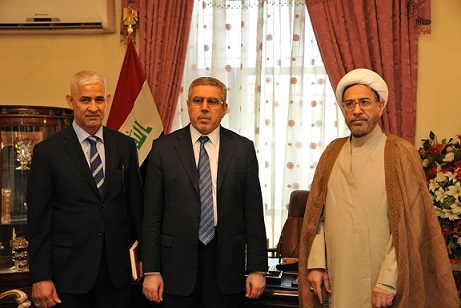 وكيل رئيس ديوان الوقف الشيعي للشؤون الثقافية والدينية يلتقي نائب رئيس الجمهورية