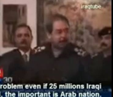 كيف اعلن المجرم المقبور علي كيمياوي انه على استعداد ان يضحي بـ(20 ) مليون عراقي وان يبقي العراق بخمسة ملايين نسمه