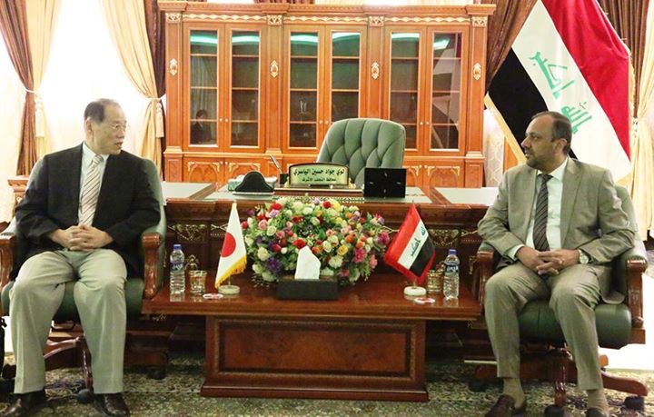السفير الياباني في العراق يزور النجف ويبحث مع مسؤوليها سبل التعاون المشترك