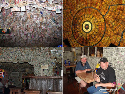 مطعم يزين جدرانه بنقود حقيقية (مصور)