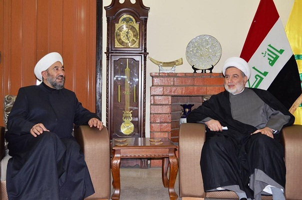 الشيخ همام حمودي يستقبل امام الروضة القادرية : داعش عدو لكل العراقيين وقواتنا الأمنية تخوض معركة وجود