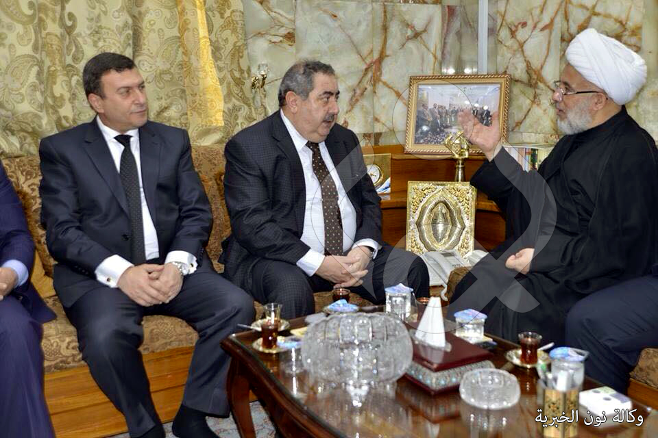 ممثل المرجع السيستاني يستقبل وزير المالية هوشيار زيباري