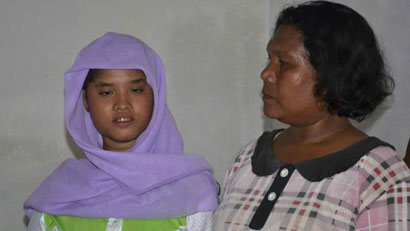 طفلة اندونيسية تعود لاسرتها بعد سبع سنوات من فقدانها بتسونامي+صوره