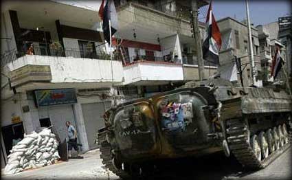 مسلحون حاولوا ليلا اقتحام دمشق من محورها الشمالي