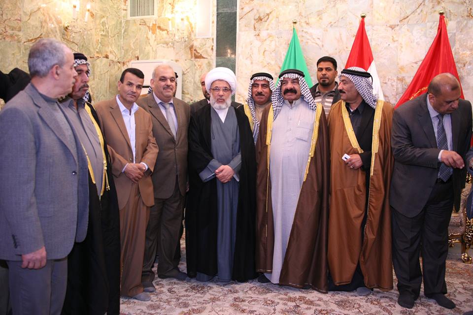 بالصور: شيوخ عشائر ناحية يثرب يلتقون بممثل المرجع السيستاني ويؤكدون امتلاكهم اسماء المتعاونين مع داعش