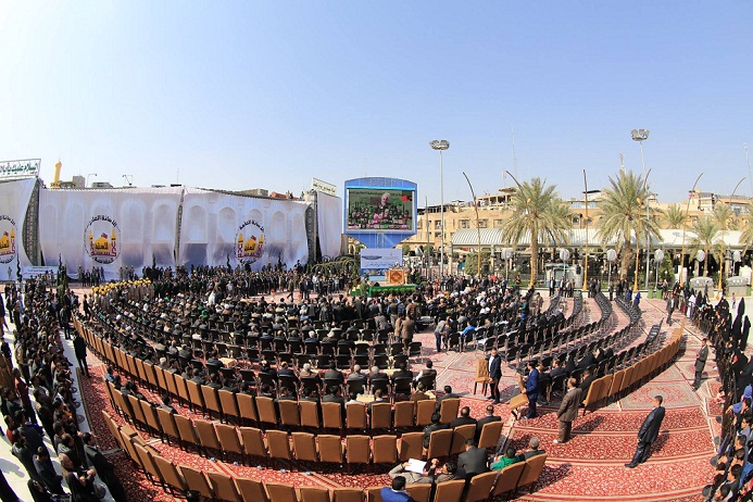 بالصور:العتبة الحسينة المقدسة تفتتح المرحلة الثانية من مشروع توسعة الحائر الحسيني الشريف