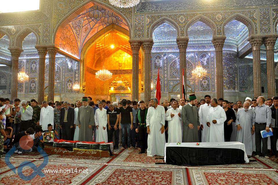 اهالي تلعفر يشيعون شهدائم في حرم الامام الحسين