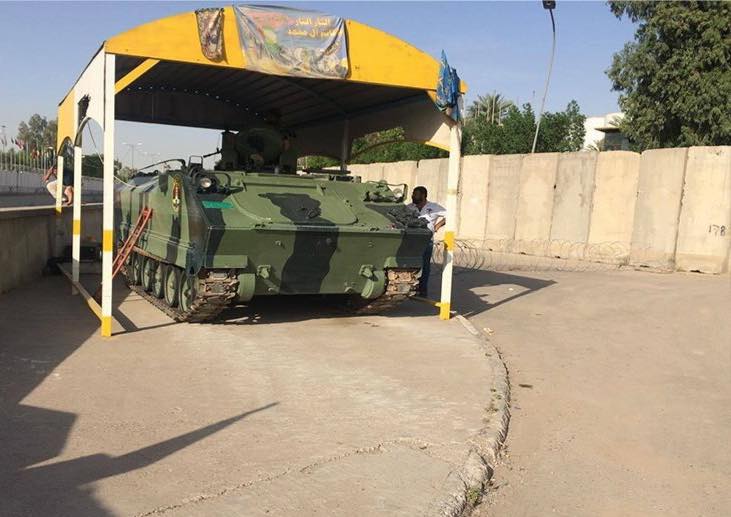 نشر دبابات ومدرعات في محيط مجلس النواب وسط بغداد