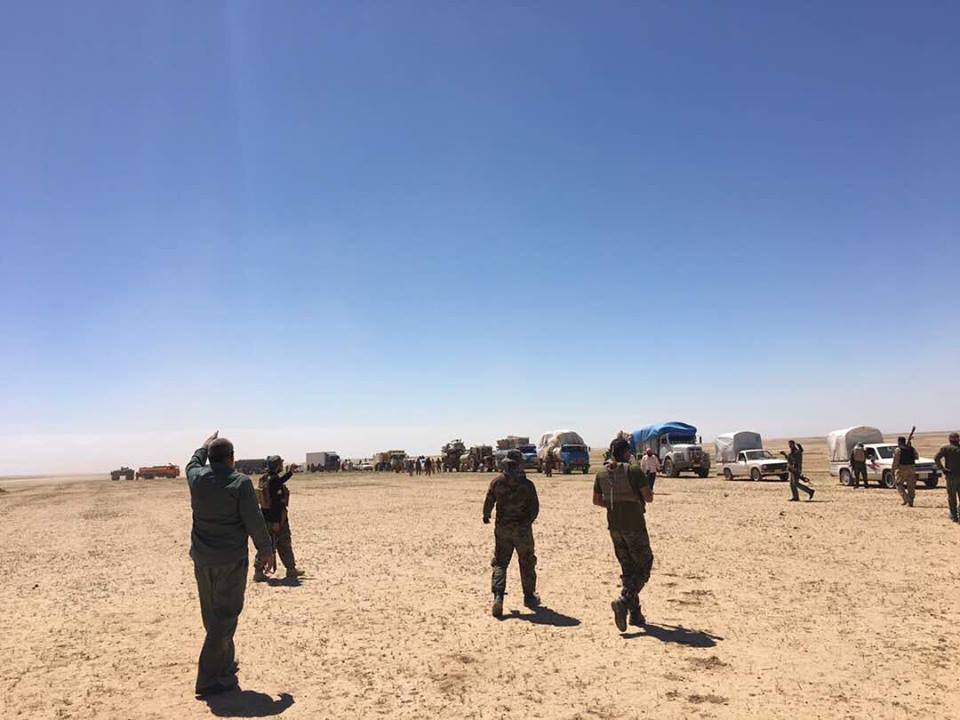 لواء علي الأكبر يتقدم بإتجاه مدينة الحضر ويستقبل عشرات العوائل النازحة