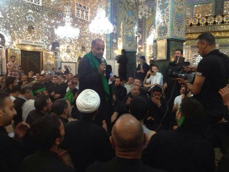الكربلائيون يقيمون مجلس عزاء داخل الحرم الزينبي في دمشق +صورة
