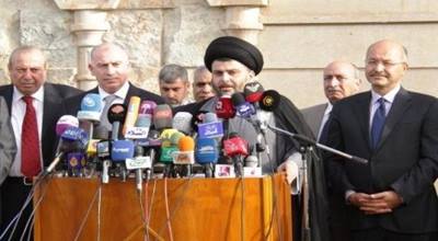 كتلة متحدون : تحالف الأقوياء سيكون بين الصدر والبارزاني والحكيم والمطلك وعلاوي ورئاسة الوزراء من حصة التحالف الوطني