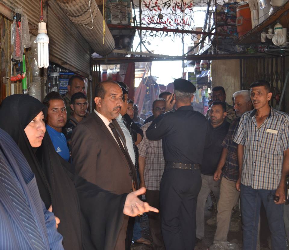 مسؤولة محلية:سنقوم بتخصيص مبلغ مالي من اموال الزيارة الشعبانية المخصصة لكربلاء لترميم سوق الدهان المنكوب