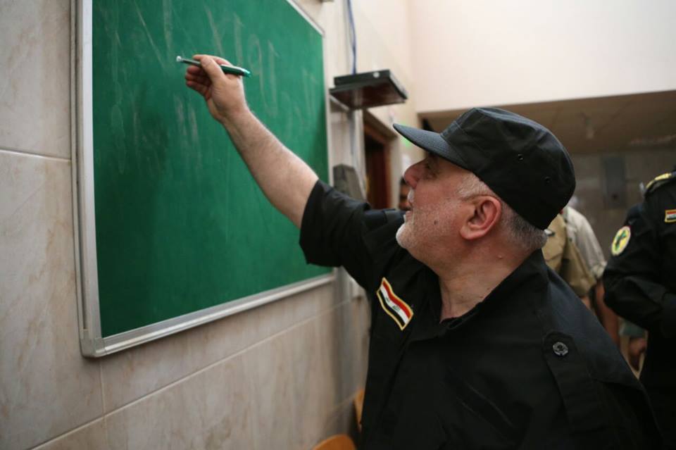 العبادي يدعو العراقيين من الفلوجة للخروج الى الشوارع والاحتفال بتحرير المدينة