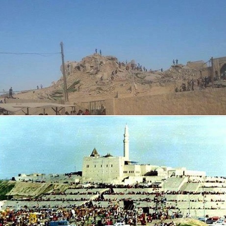 بالصورة :مرقد النبي يونس بين الامس واليوم