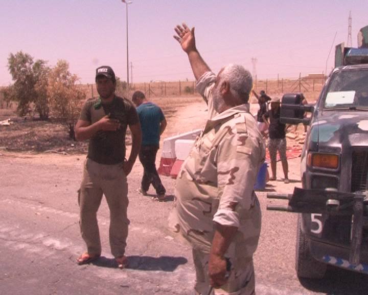 قصة استشهاد ابطال العتبة الحسينية المقدسة بعيون كادر قناة كربلاء الفضائية (مصور)