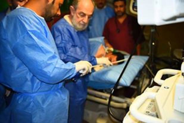 عمليات نادرة بالناظور للجهاز الهضمي وفتق الحجاب الحاجز بالتخدير البسيط في مستشفى الكفيل بكربلاء(صورة)