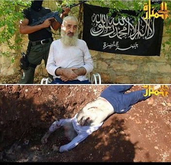 بالصور/جبهة النصرة الارهابية تُعدم الشيخ بدر غزال