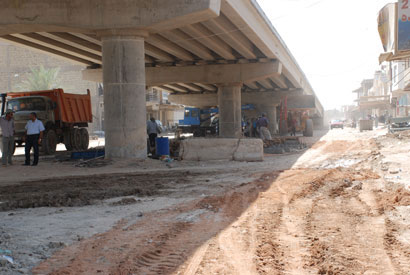 وكالة نون تابعت بالصور مشروع انجاز نفق ومجسر العباس بتقاطع الجاير وسط كربلاء