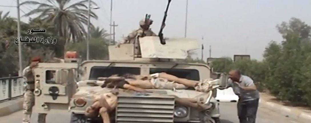 بالفيديو :شاهد صور لجثث مقاتلي تنظيم داعش الارهابي في محافظة ديالى