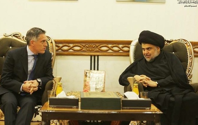 الصدر يستقبل سفير رئيس بعثة الاتحاد الأوربي ف العراق ويبحثان تقديم الدعم الانساني لعمليات تحرير الموصل