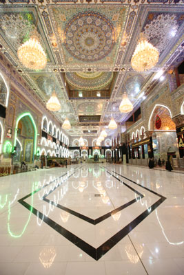 كربلاء :صور للحرم الحسيني الشريف بعد تغليفه بالمرمر الفاخر بنسبة 80%