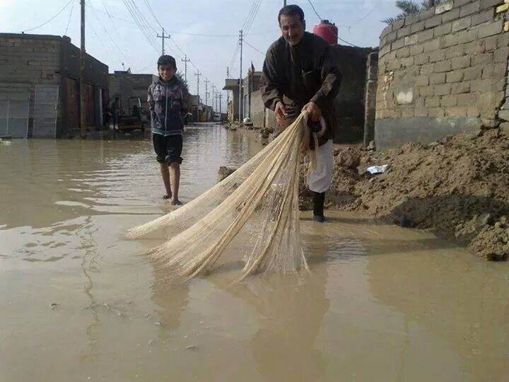 صور من البصرة بعد موجة امطار