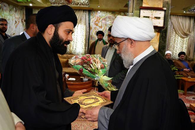 المَكتَبْ الخاصْ للسيد مُقْتَدىْ الصَدر يقدم كِتابَ شُكرٍ وتَقْديرْ الى العَتَبَتينْ المُقَدسَتينْ الحًسينيِةِ والعَباسِيِةْ