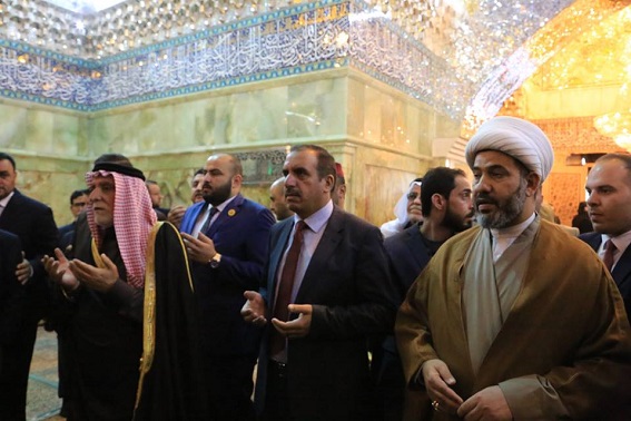 رئيس ديوان الوقف السني يزور العتبة العسكرية في سامراء (مصور)