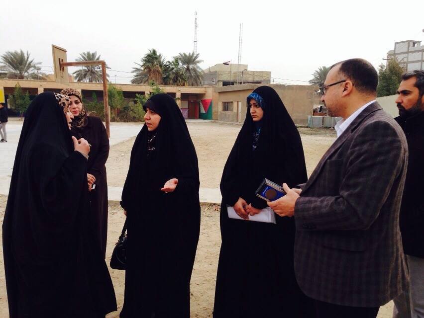 لجنة مشتركة محلية تجري فحوصات داخل مدرسة وسط كربلاء يعتقد انها ملوثة اشعاعيا؟!