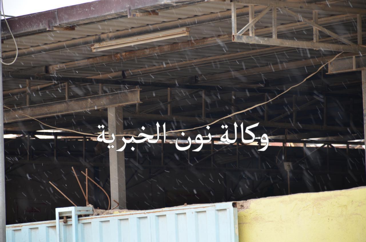 بالفيديو: نزول الثلج ( الوفر ) لاول مره في كربلاء