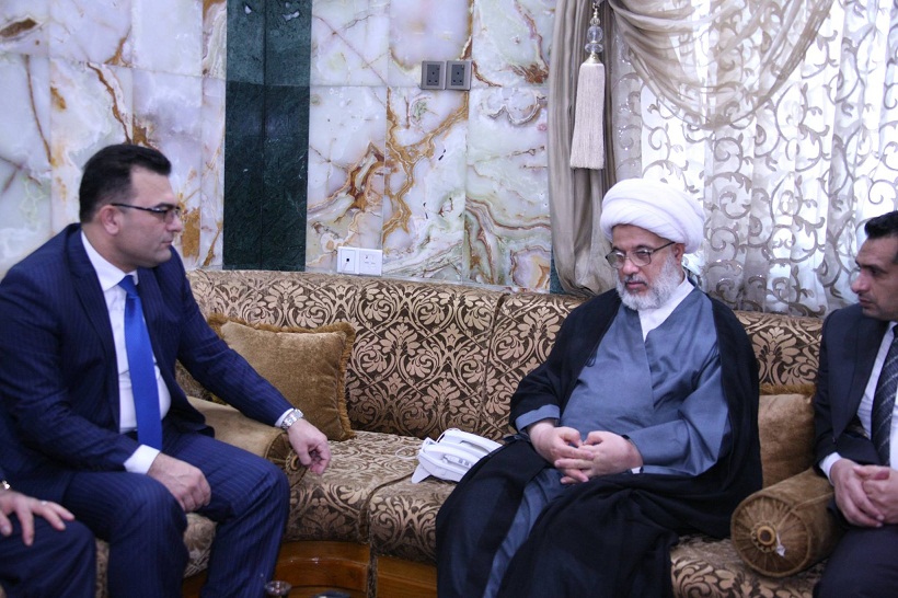 وزير الهجرة والمهجرين يلتقي ممثل المرجع السيستاني:كربلاء من اكثر المدن استضافة للنازحين واقلها مشاكلا