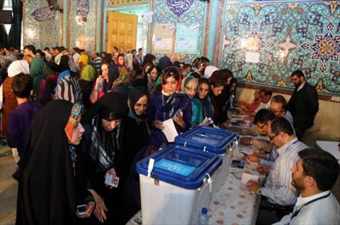 نسبة المشاركة في الانتخابات في ايران بلغت 58 بالمئة