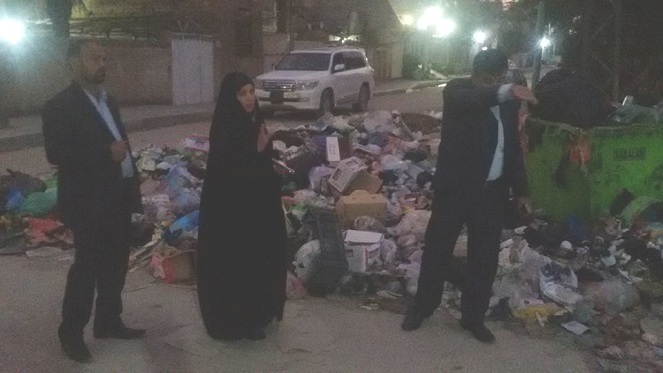 نائبة عن كربلاء:ارتفاع حجم النفايات بالمحافظة كارثي ولابد من جلسة طارئة لمجلس كربلاء(مصور)