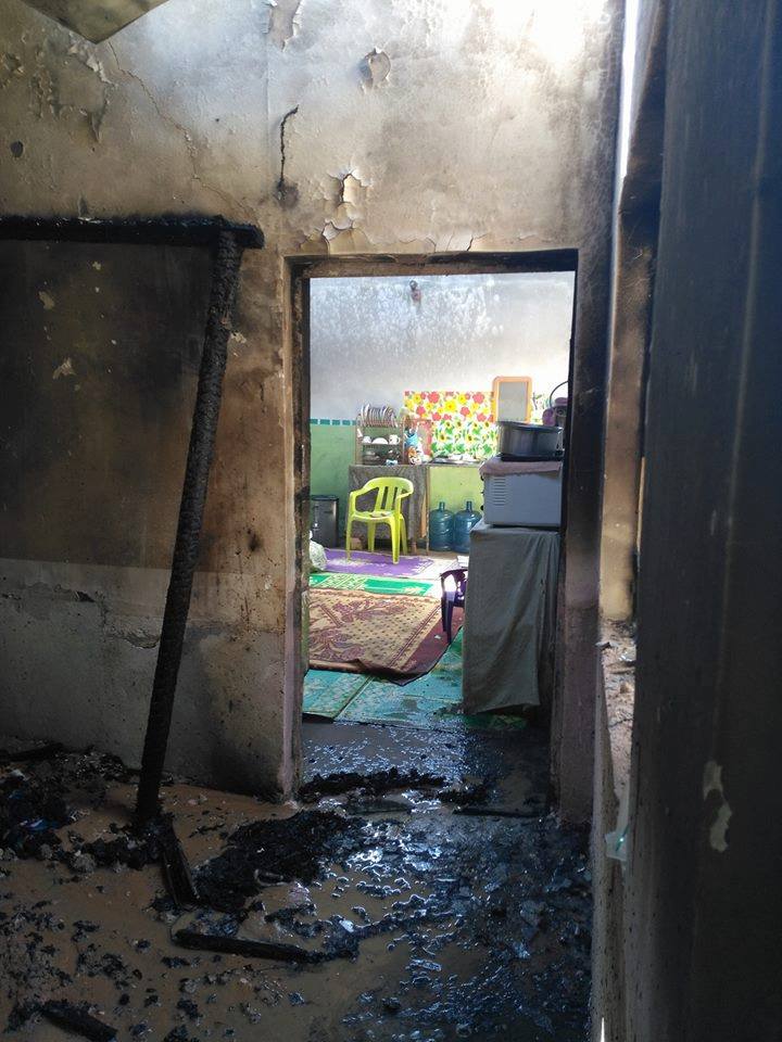 حريق في احد منازل المواطنين في كربلاء