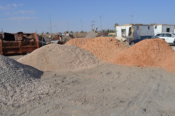 بلدية كربلاء تصادر كميات من مواد البناء