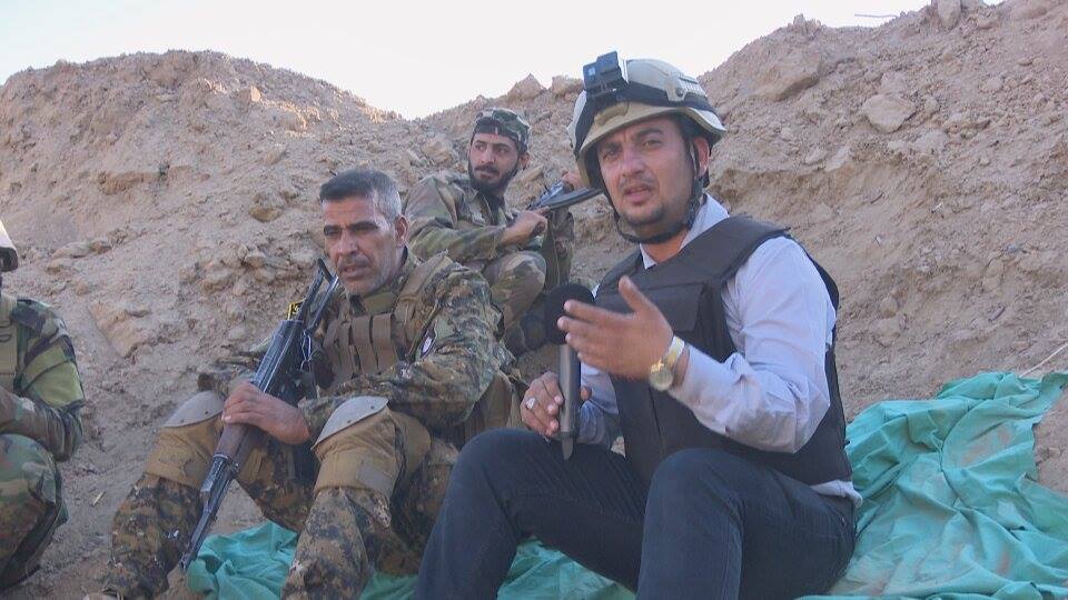 الدواعش يهدرون دم اعلاميي العتبة الحسينية لتواجدهم في قاطع بيجي ونقلهم بطولات الحشد في السواتر الامامية