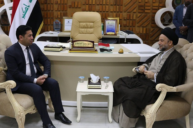 رئيس ديوان الوقف الشيعي يزور محافظة بابل ويلتقي محافظها